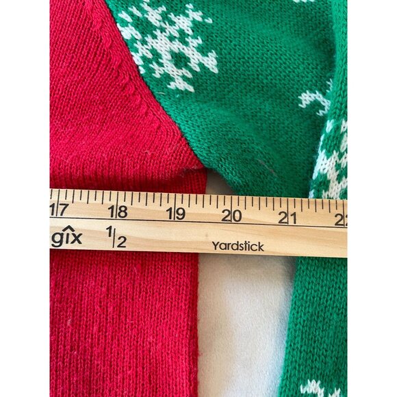 Allison Brittney Ugly Christmas Sweater Tree & Gifts Design LARGE Y2K Holidaycor - Picture 3 of 8